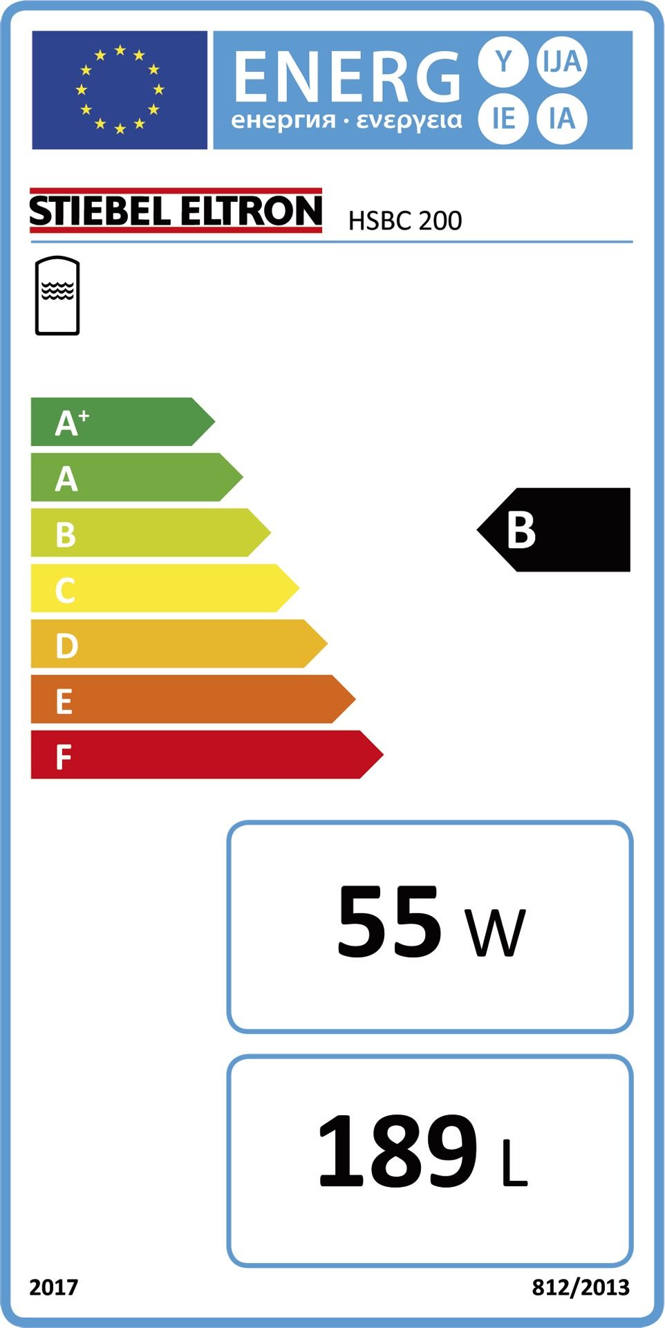 Speicherfass 168l H1896mm 10bar Rohrende/22 mm