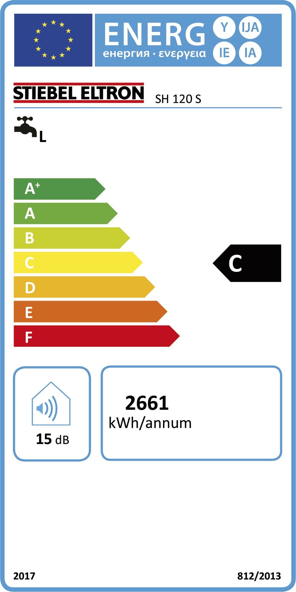 Warmwasserspeicher elt 6k 120l C 6kW 230-400V