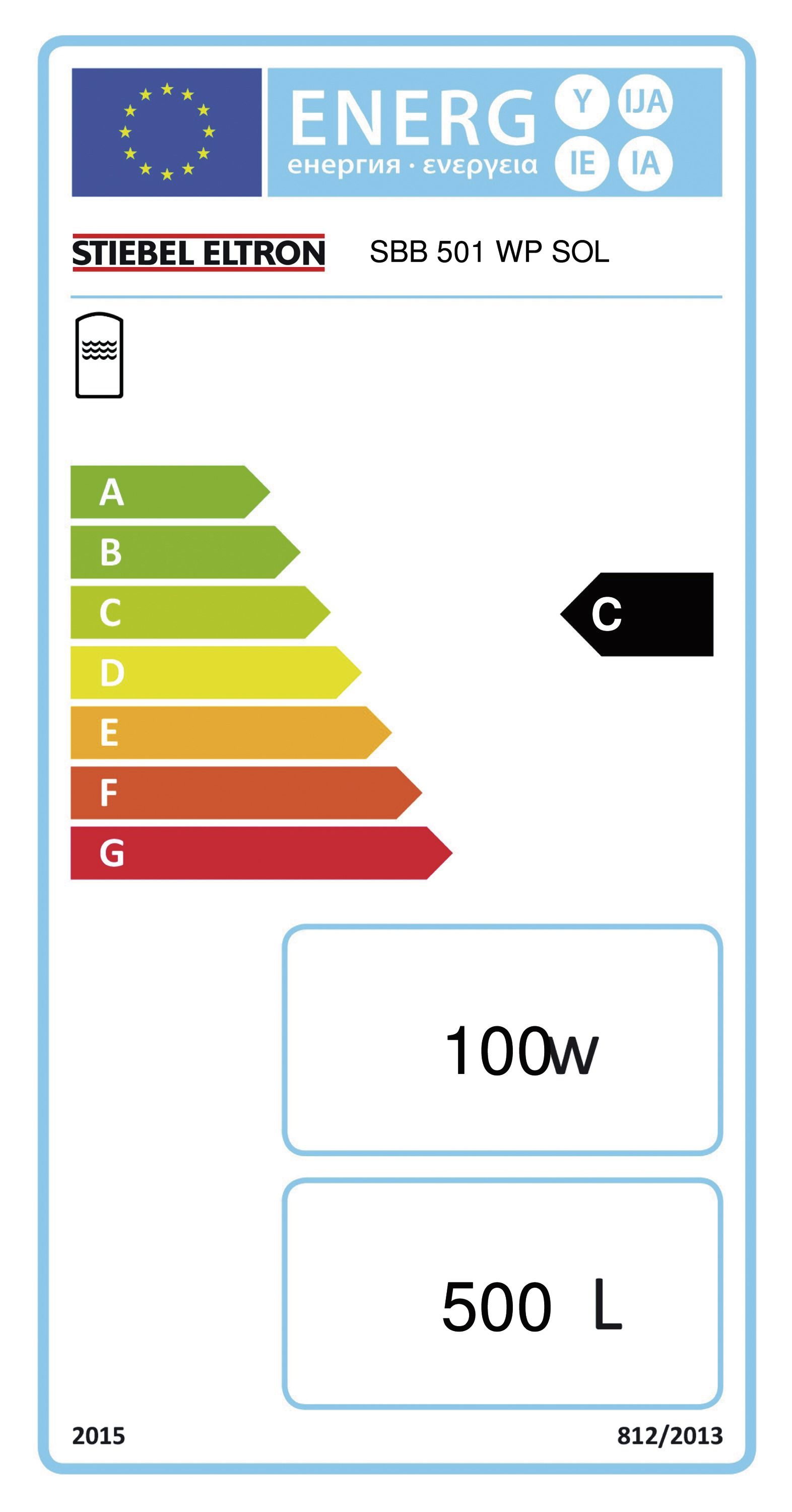 Solar-Warmwasserspeicher 495l H1976mm Ø810mm