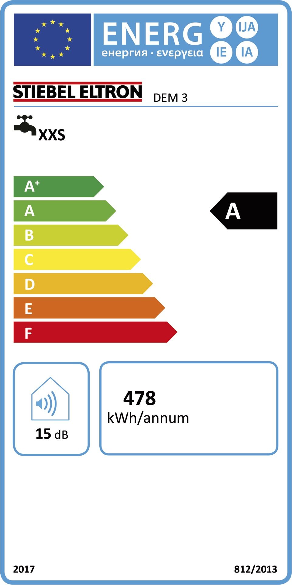 Durchlauferhitzer elektr 3,5kW man A Solarfähig Übertisch/Untertisch