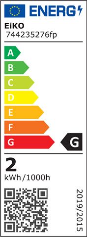 LED-Kugellampe E27 1,5W 2500K 80lm G ws mattiert 300° AC Ø45x70mm 230V