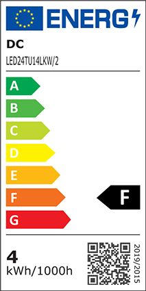 LED-Röhrenlampe E14 4W 6300K 390lm F kl 330° ws UC Ø31x83mm 10-30V