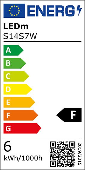 LED-Linienlampe S14s 5W 2700K 450lm A ws opal 330° AC Ø30x300mm 220-240V