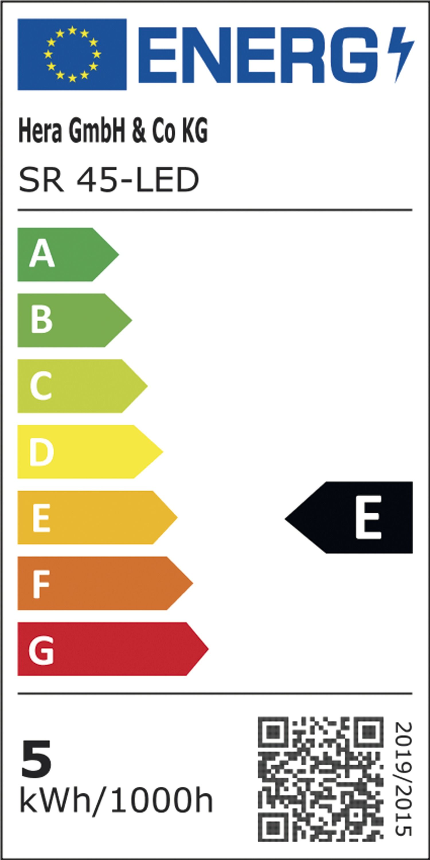 LED-Einbaustrahler 4,8W 3000K 485lm Konv edst mt 1LED Alu IP44 RF:hochglänzend