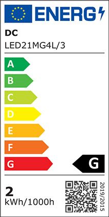 LED-Reflektorlampe G4 2W 2700K 160lm G dim ws dimmbar 125° UC 10-18V