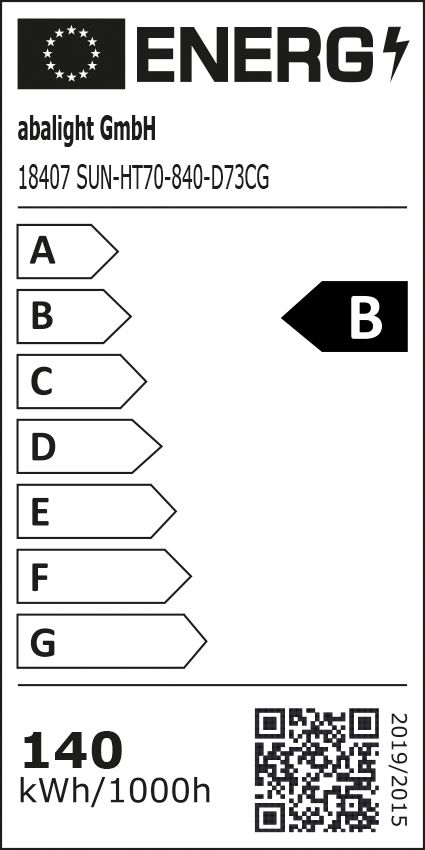 LED-Hallenleuchte 140W SUN-HT70 4000K 24900lm 1LED sym Konv Dimmung DALI IP67
