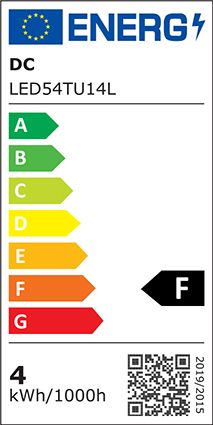 LED-Röhrenlampe E14 3,2W 2900K 340lm F 300° ws UC Ø16,5x57,5mm 80-269V