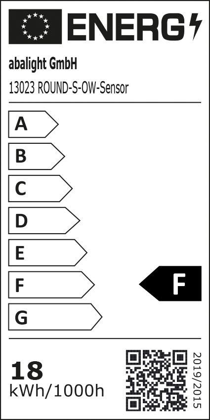 LED-Sensorleuchte 18W 3000-5000K 1620lm ws Konv IP30 BWM Ø220x18,8mm