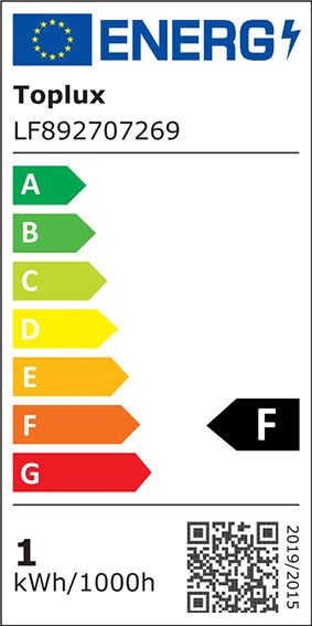 LED-Kugellampe FM E27 P45 0,7W 2700K ws 60lm A kl AC Filamentlampe Ø45x70mm