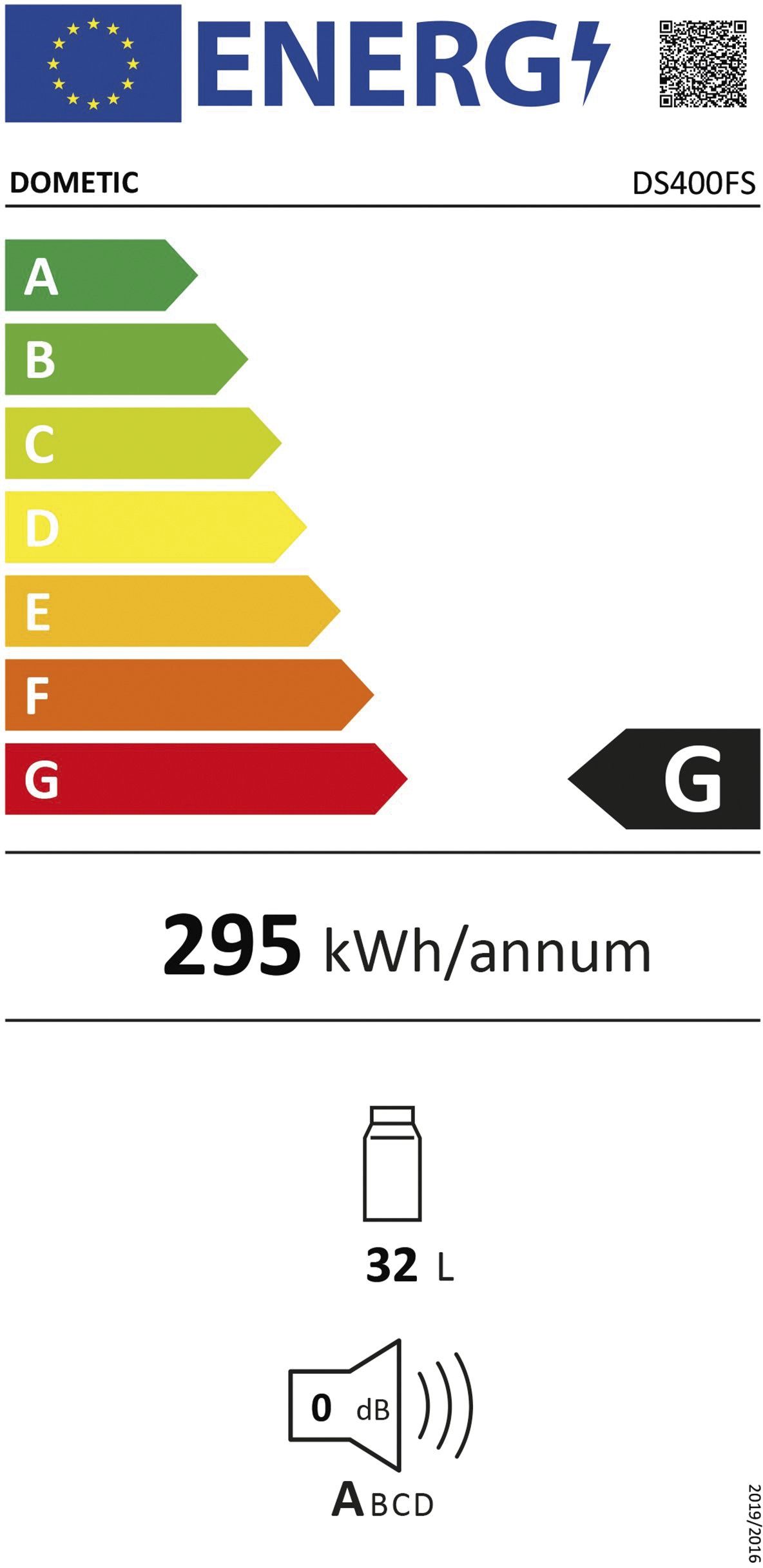 Kompaktkühlschrank GW G 32l sw 295kwh B422mm H580mm