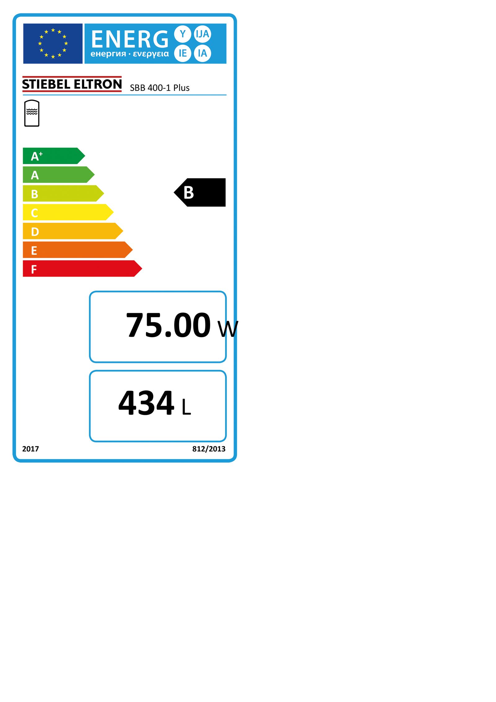Speicherfass 418l H1799mm 10bar Außengewinde/1 Zoll