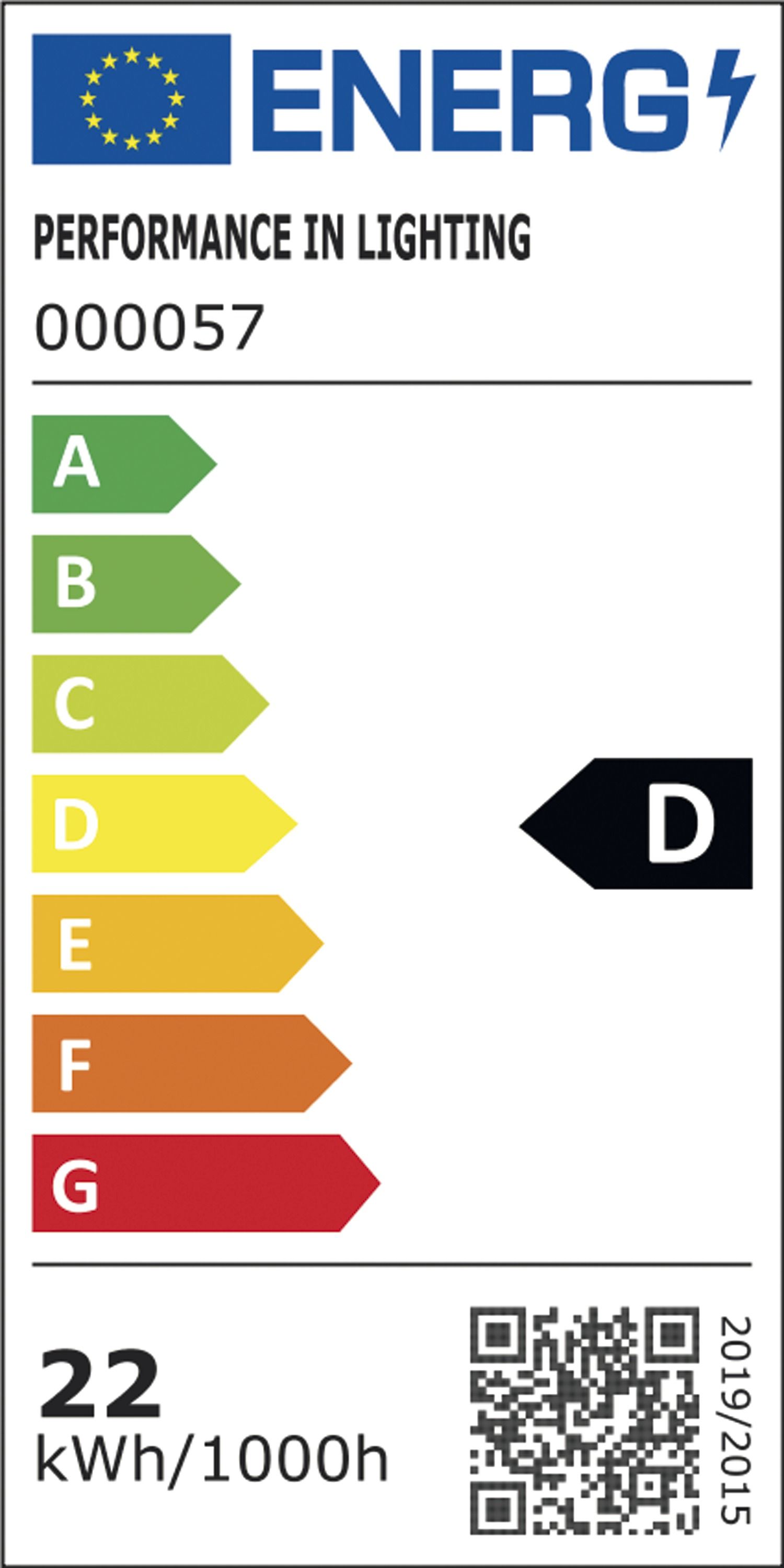 LED-Kunststoffleuchte WL400 29-38W ws 3000-4000K 3890lm Konv Dimmung DALI IP20