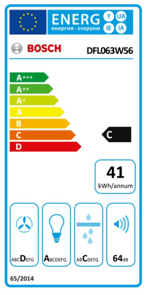 Dunstabzugshaube Flschirm 60mm si C 64dB 328cbm/h Ø120-150mm LED 2st Abl/Uml