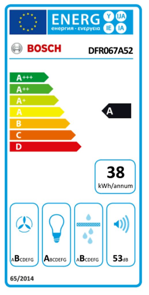 Dunstabzugshaube Flschirm 600mm si A LED 68dB 728cbm/h Ø120-150mm 4st Abl/Uml