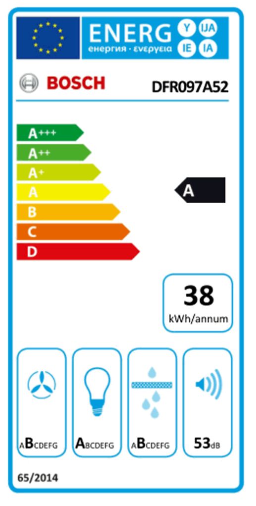 Dunstabzugshaube Flschirm 900mm si A LED 71dB 729cbm/h Ø120-150mm 4st Abl/Uml