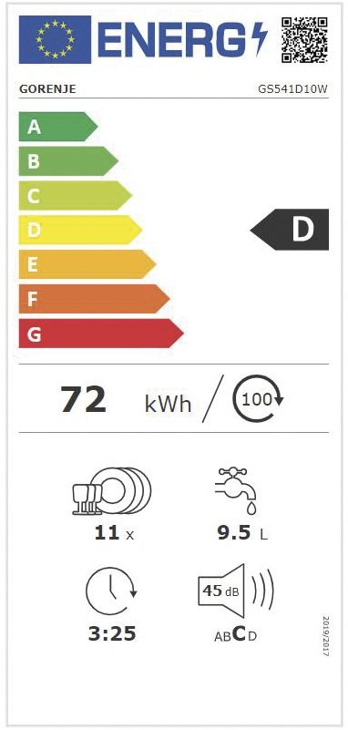 Geschirrspüler Stand ws B448mm 5prog 45dB BestSchub 845mm/m.Pl 11Gedecke