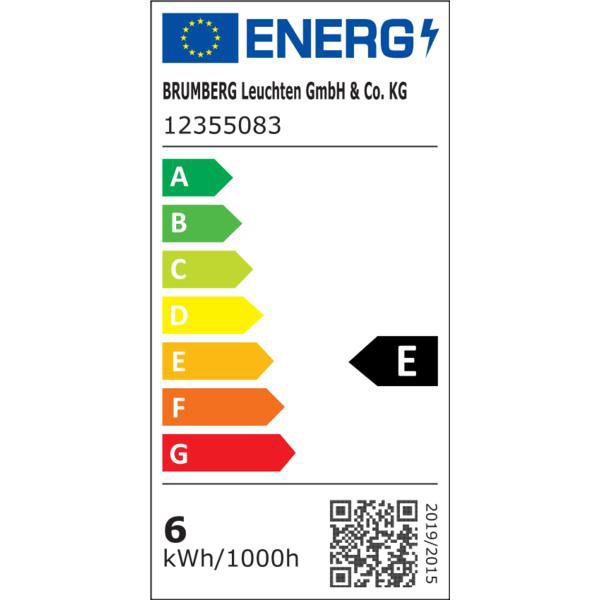 LED-Einbaustrahler 6W 3000K 730lm Konv sw mt 1LED Alu IP65 RF:hochglänzend