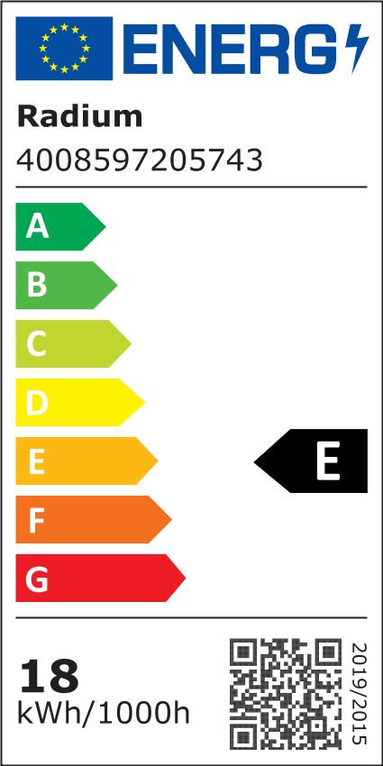 LED-Röhrenlampe 2G11 18W 4000K 2300lm E ws mattiert 140° AC Ø44x413mm 220-240V
