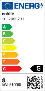 LED-Einbaustrahler 7,5W 2700K 470lm Konv chr glz 1LED Alu IP40 RF:hochglänzend