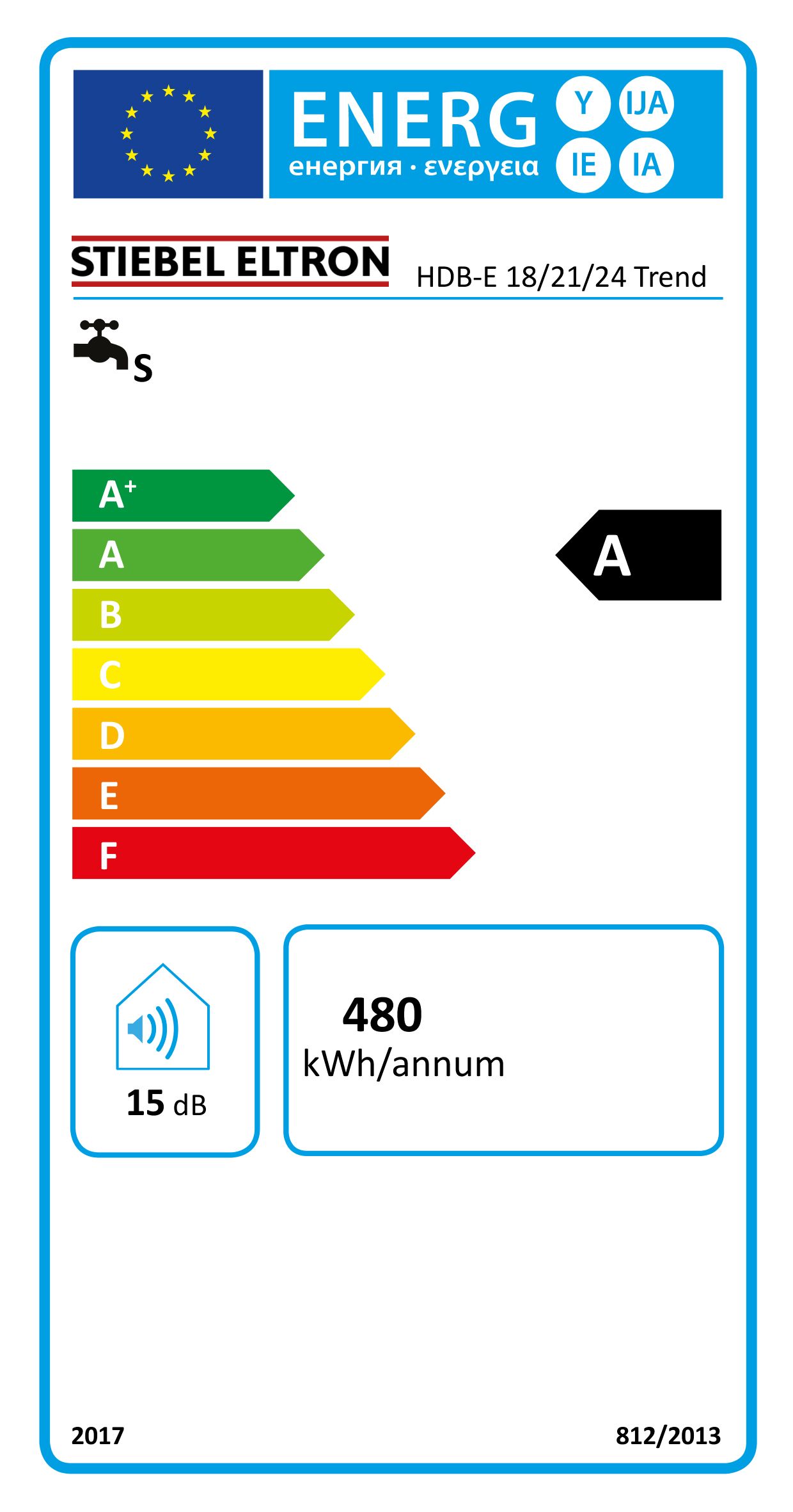 Durchlauferhitzer elektr 24kW man A Übertisch/Untertisch