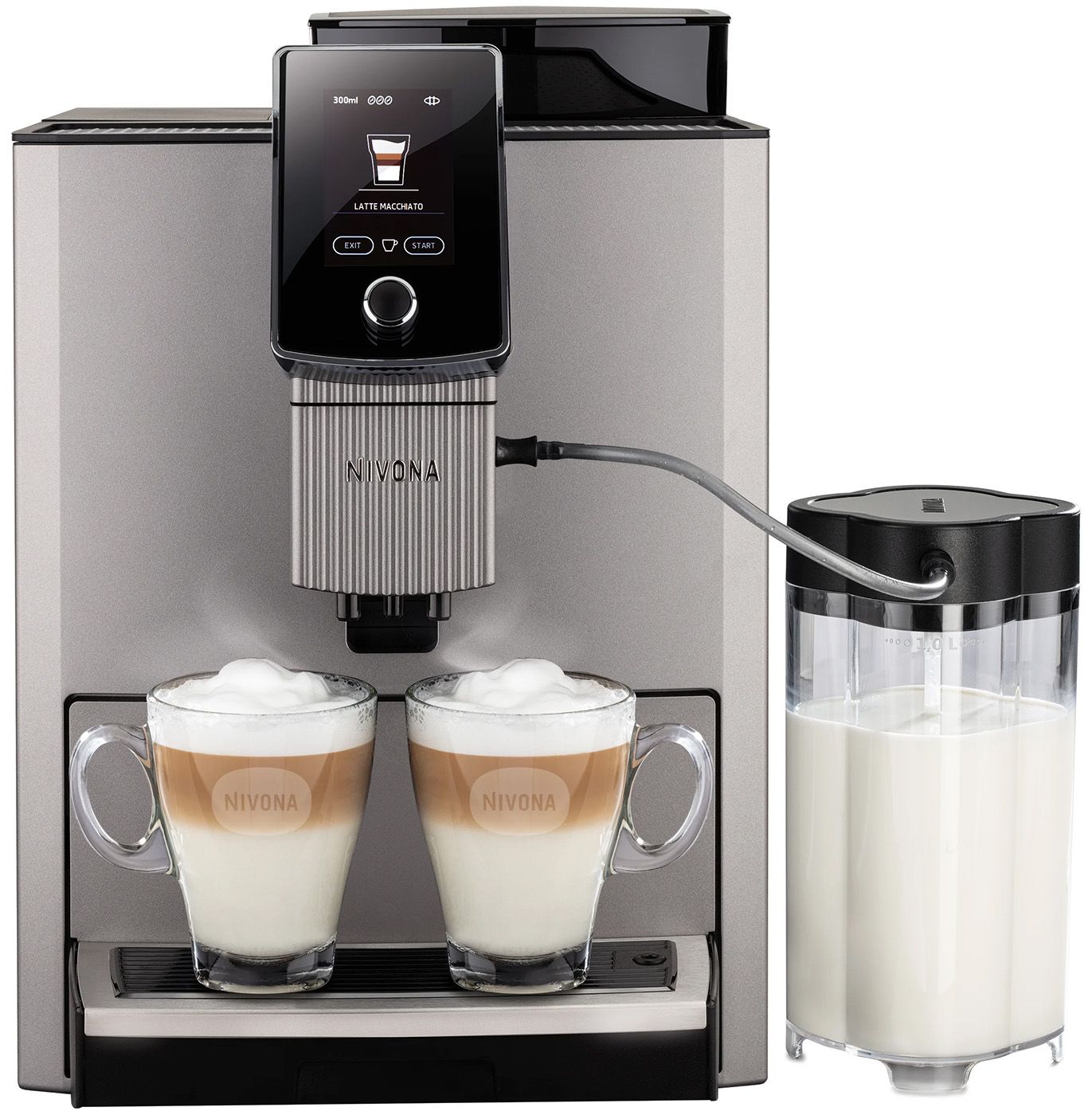 Kaffeevollautomat Caf/Cap CafeRomatica ti titan Milchaufschäumung m.Display