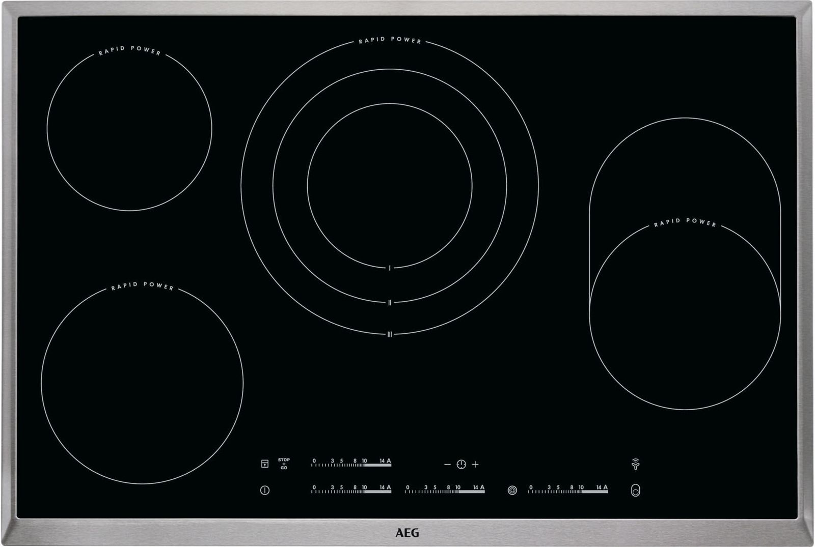 Glaskeramikfeld autark Bräterz 766x516mm