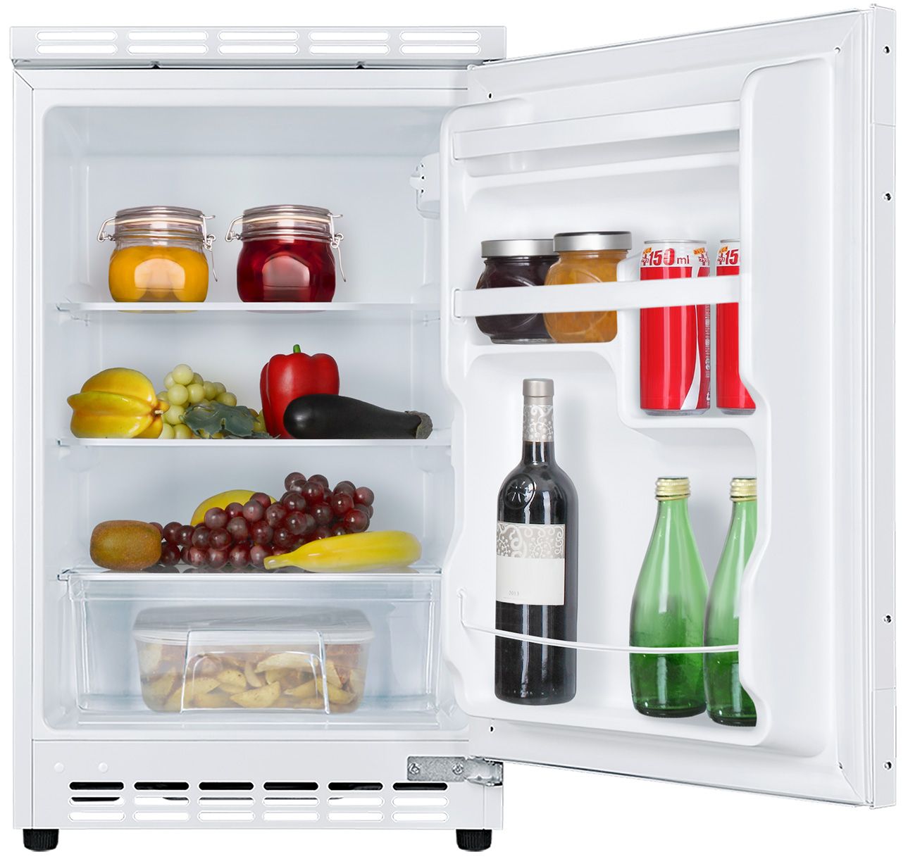 Kühlschrank UB E 103l ws Dekor Beipack 90kwh B495mm H815mm