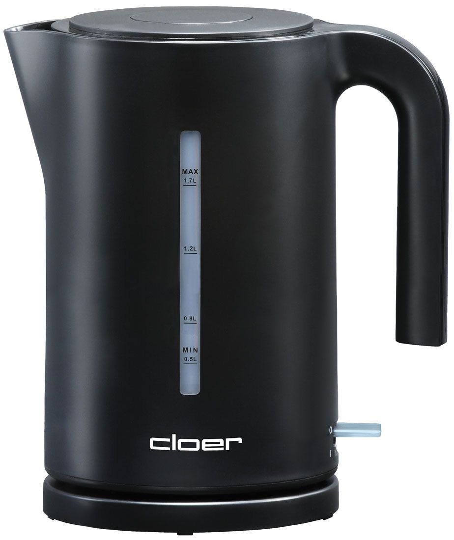 Wasserkocher 1,7l Kst 2200W sw m.Sieb Anzeige:außen m.Wasserfilter