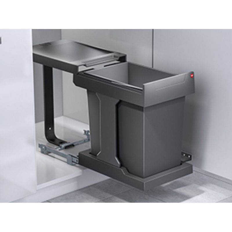 Einbau-Abfallsammler SOLO 40 20l, basaltgrau