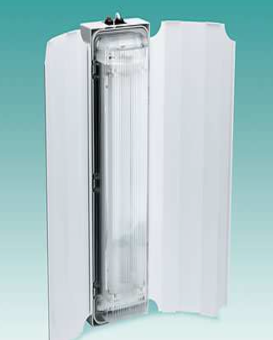 Fangreflektor 2x20W Zinkor-Stahlblech, weiß