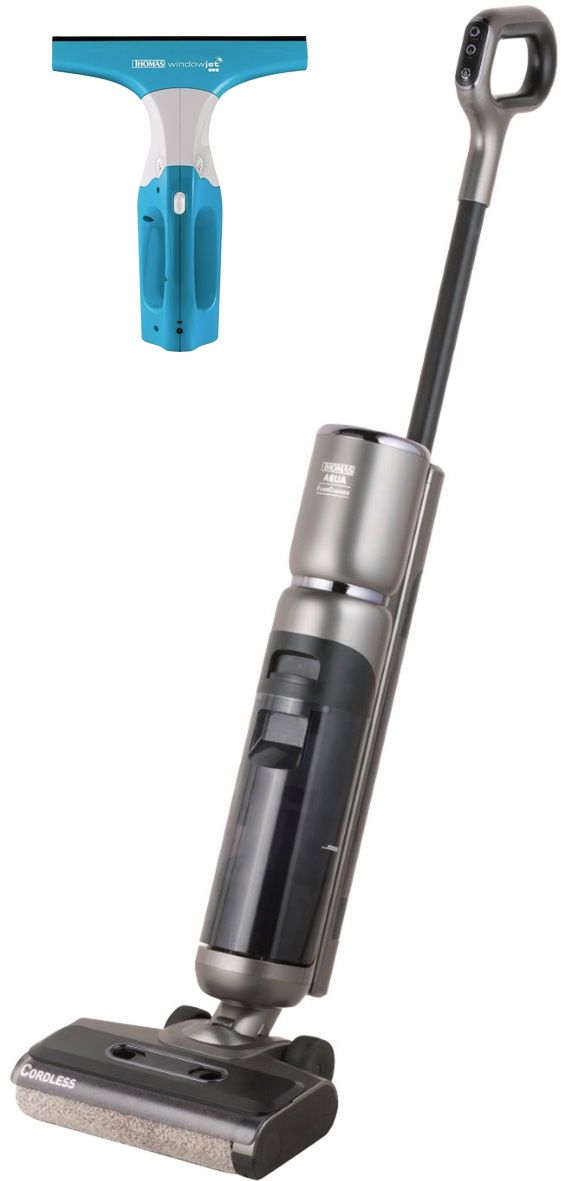 Hartbodenreiniger Aqua FloorCleaner gr 21,6V, +Fenstersauger 2in1 windowjet