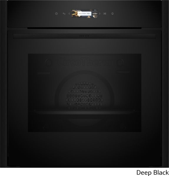 Backofen 1f Vollausz incl. Leiste+Griff, Deep Black
