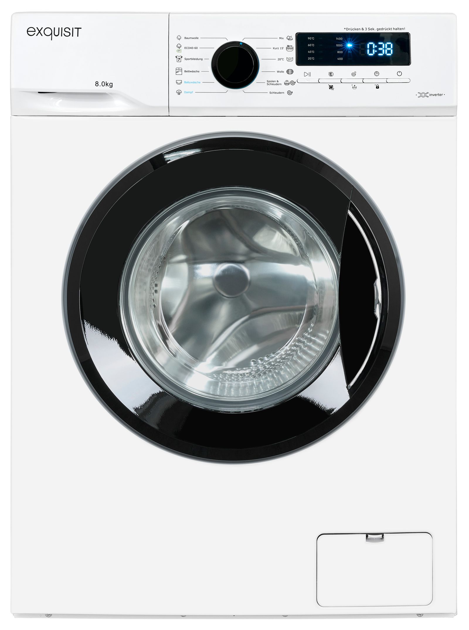 Waschautomat 8kg A Frontl 1400Upm m.Display Wassersicherheitssystem