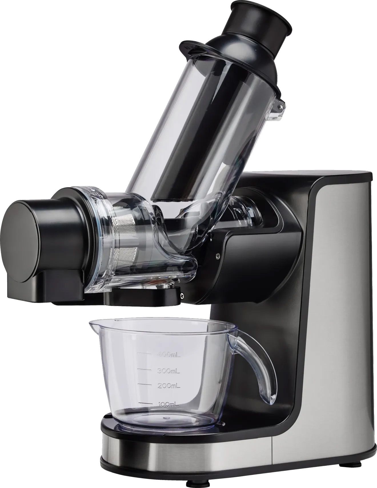 Entsafter 400ml 200W sw/si 1stuf Tresterauswurf