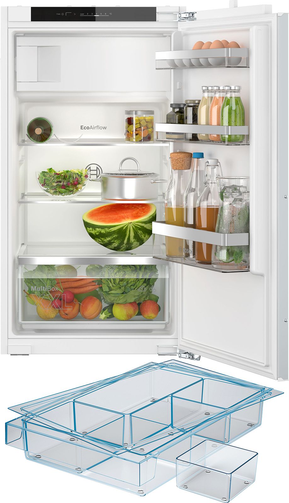 Kühlschrank EB E 132/15l N1025mm integr Dekor mit Zubehör möglich 145kwh ws