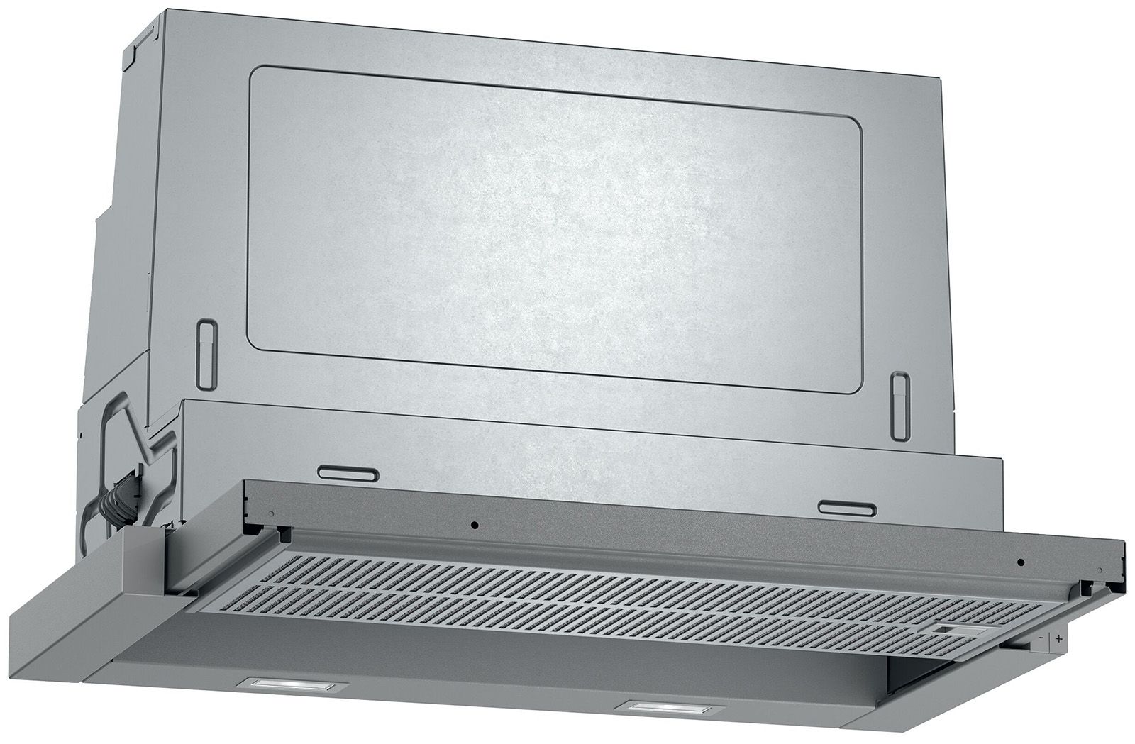 Dunstabzugshaube Flschirm 598mm si A LED 53dB 399cbm/h Ø120-150mm 3st Abl/Uml
