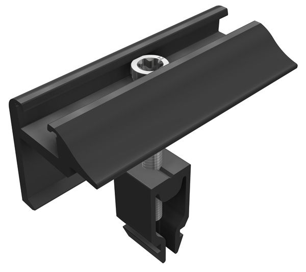 Endklemme Vario sw eloxiert