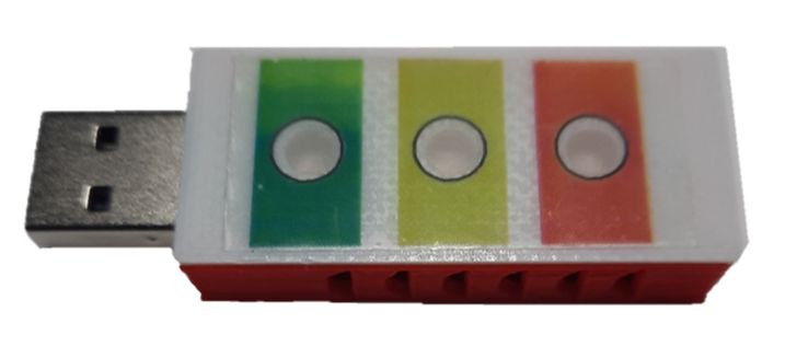 USB-Stick zur optischen Anzeige der Raumluftqualität, Frico Fresh Air Ampel