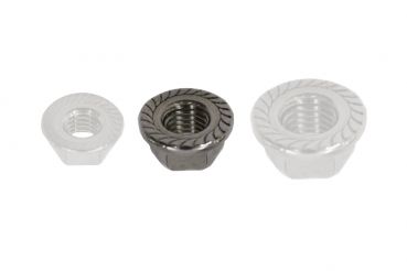 Flanschmutter M10 VA Mutt selbstsich hfrSW17mm Edst unbeh