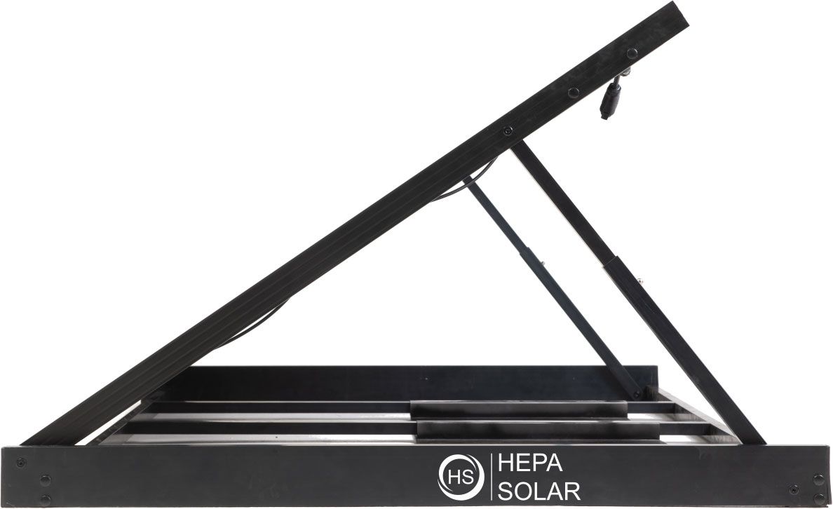 Balkon PV-Anlage Full Black Glas-Folie 300W Panel +Microwechselrichter +Rahmen