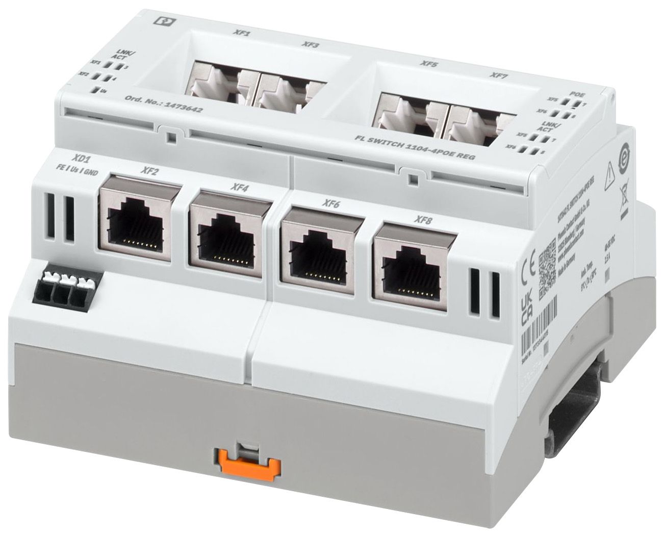 Switch Hutschiene 802.3 at (PoE+) 4x10/100/1000Mbps