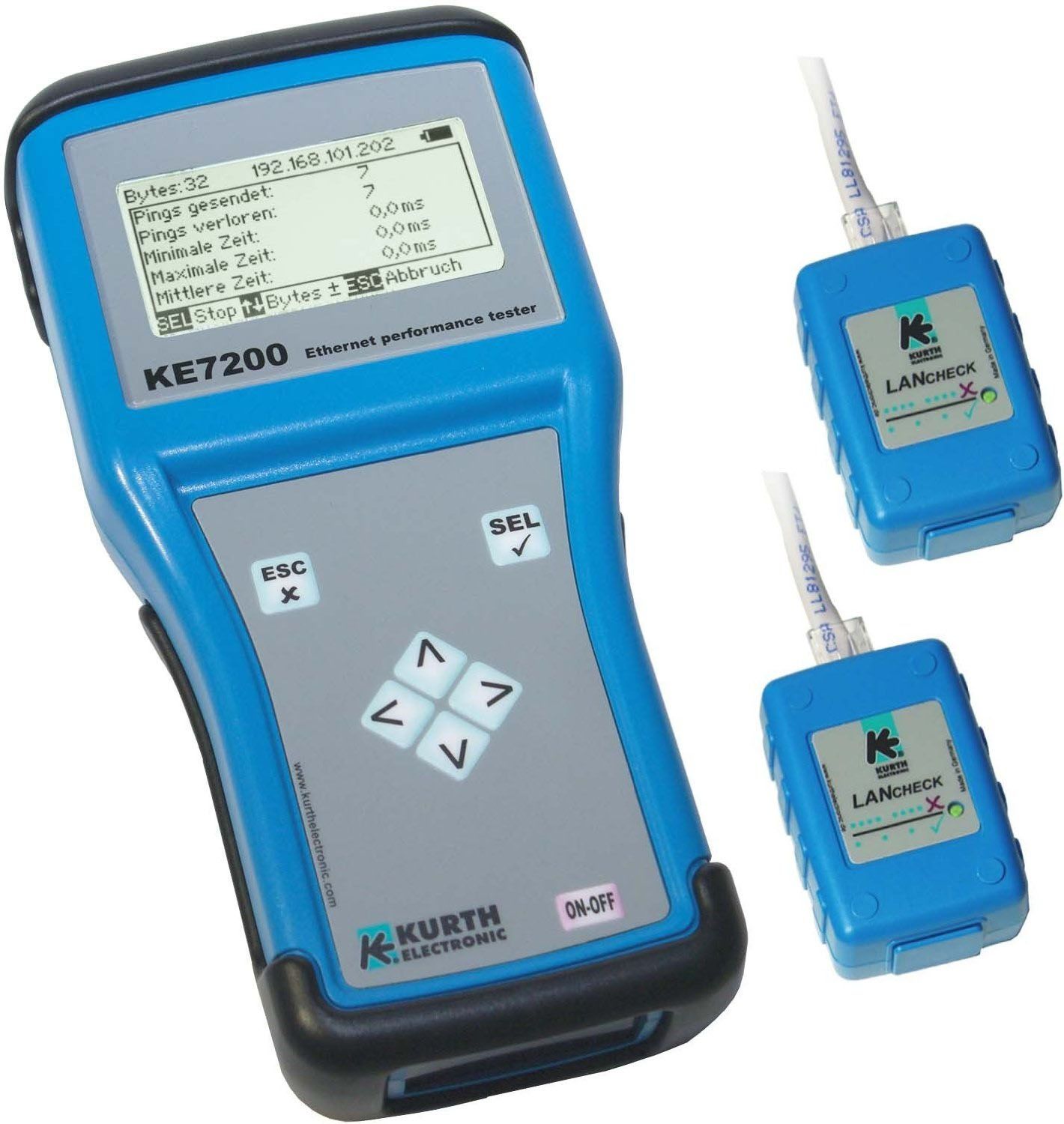 LAN-Funktionstester LED/LCD/akustisch Messwertspeicher