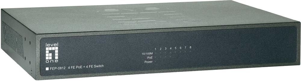 Ethernet-Switch 8 Port 16cm 4PoE Port 10/100Mps
