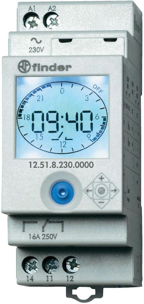 Schaltuhr digi 184-253VAC 1kan 52596h 2TE NFC REG 24 h Programm Wochenprogramm