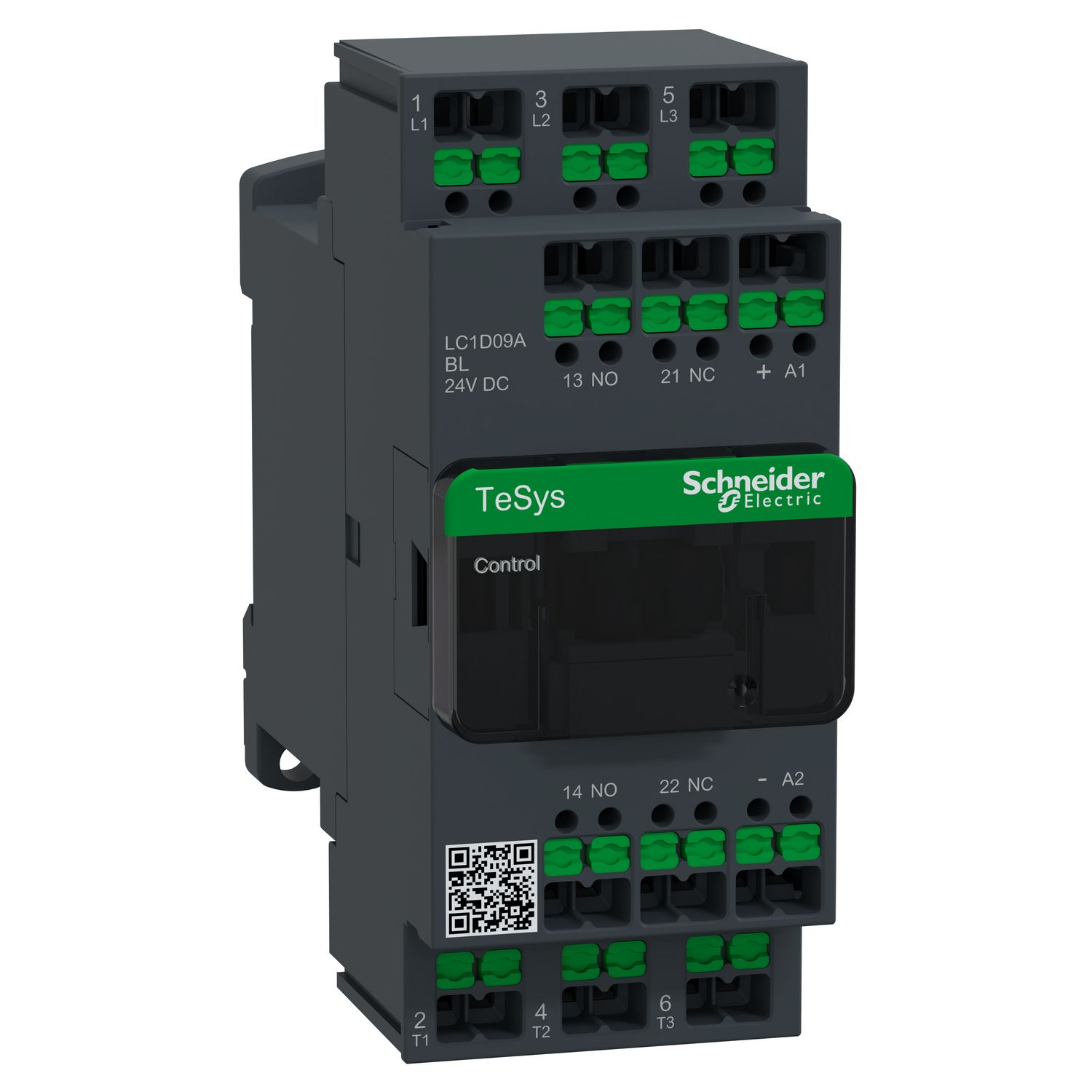 Leistungsschütz 4kW 3S 24VDC 9A 1S+1Ö/Hilf