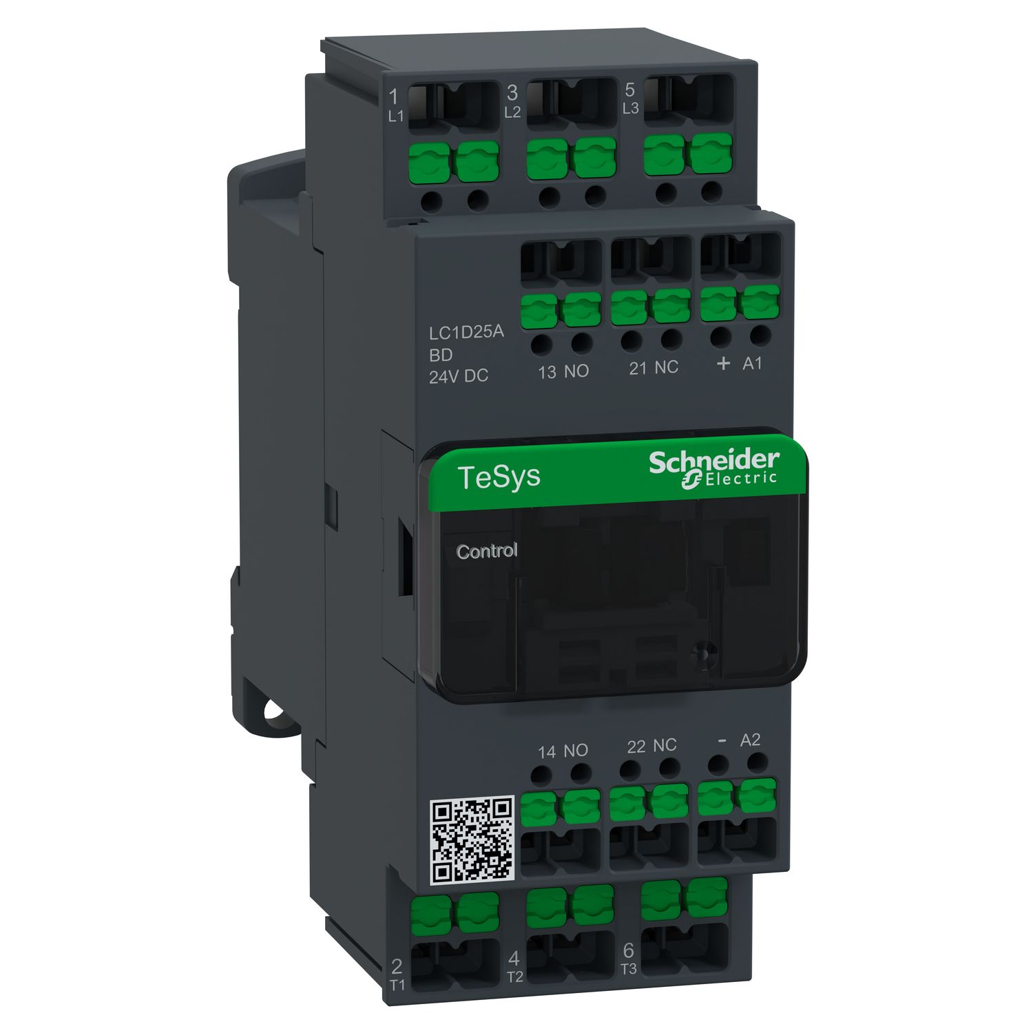 Leistungsschütz 11kW 3S 24VDC 25A 1S+1Ö/Hilf