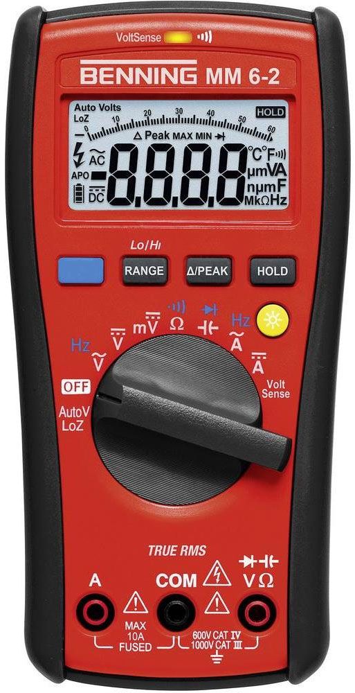 Multimeter digi 1000V/AC 1000V/DC 10A/AC 40MOhm Mehrfachanzeige man/auto
