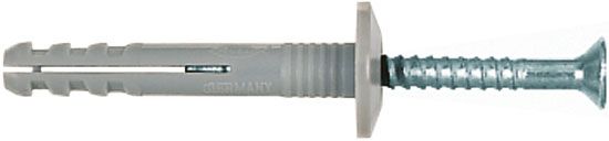 Nageldübel Ø6x40mm Kst m.Schraubnagel PZ