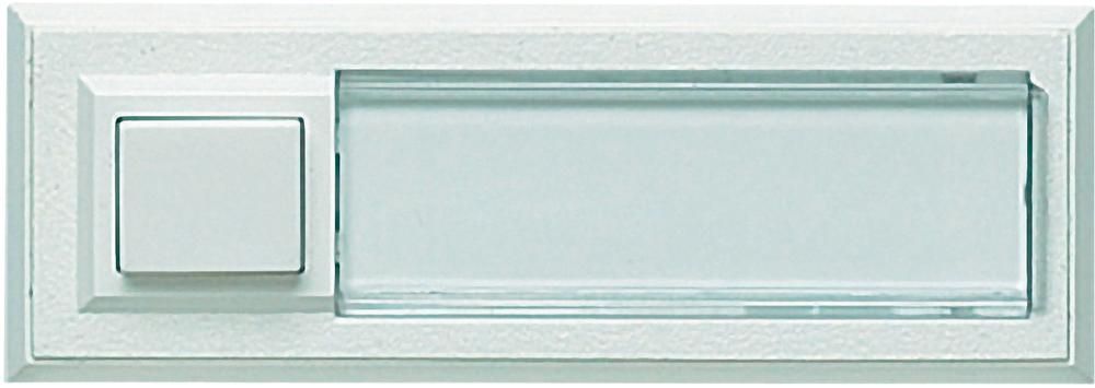 Klingeltaster Kst ws COMBIFIX AP 18mm rechteck m.Beleuchtung Mit Namensschild