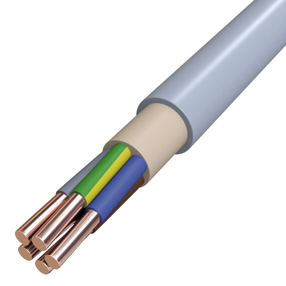 Mantelleitung Cca hfr NHXMH-J 5x6qmm Cu TR500 gr Polyolefine 300/500V Ø14,8mm